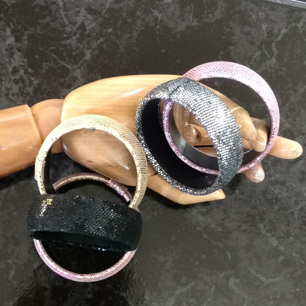 Bangles, 5pc Bracelets Glitter Bangles Bundle New - image 2